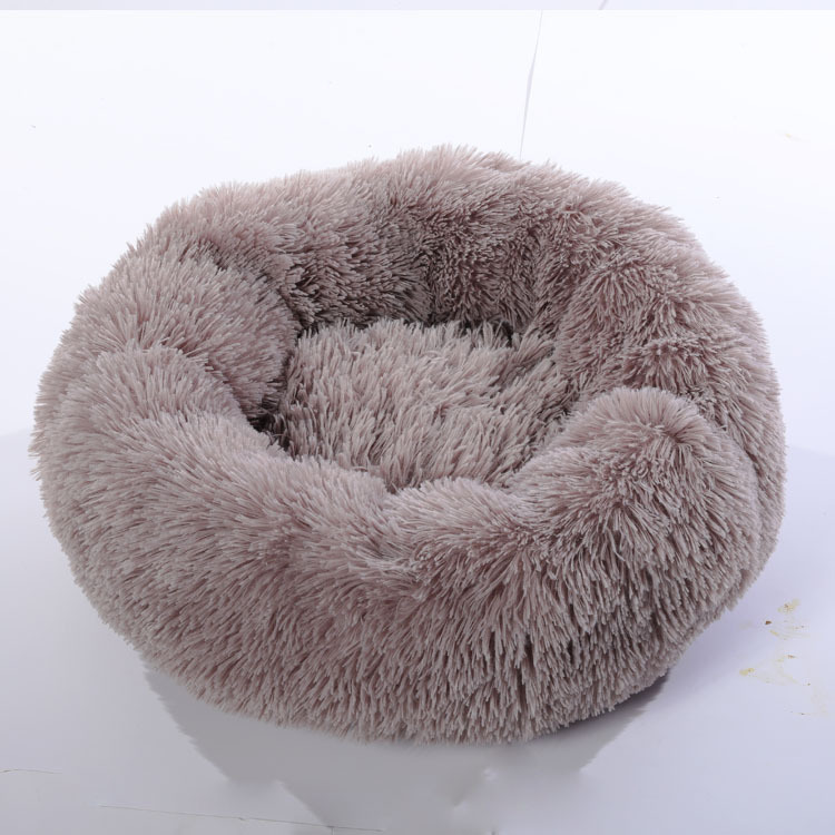 Calming Plush Donut Pet Bed