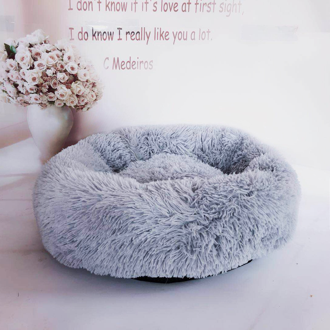 Calming Plush Donut Pet Bed view 2