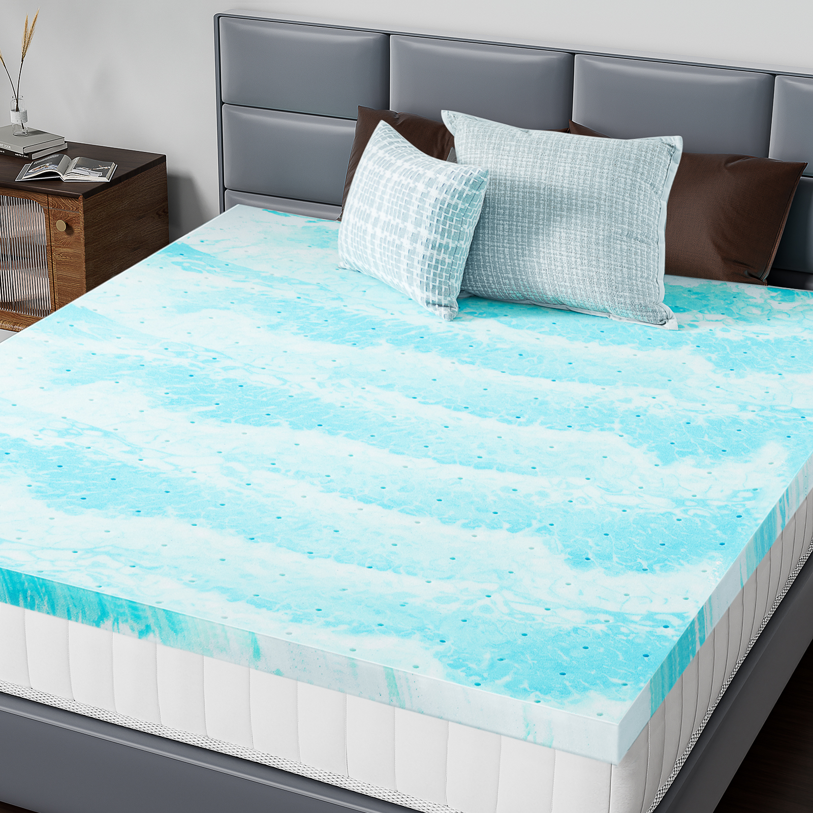 Cooling Gel Memory Foam Topper