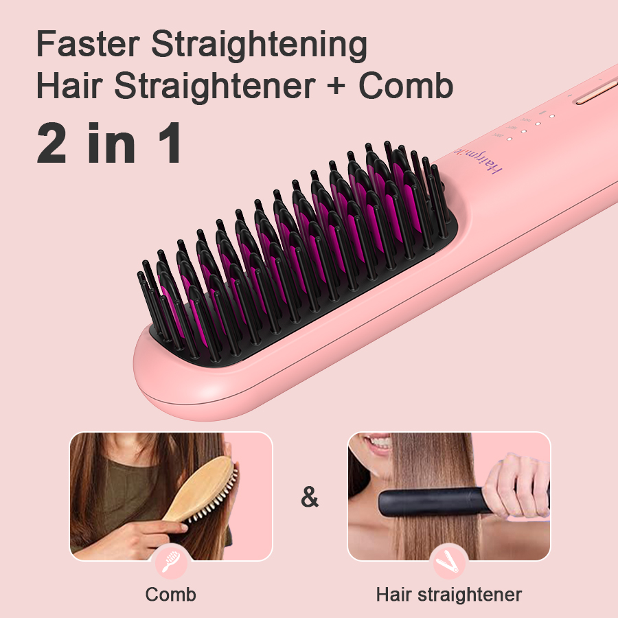Cordless 2-in-1 Straightening Brush view 2
